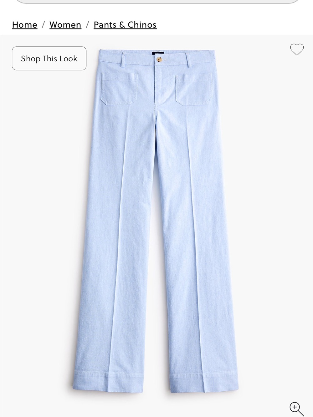 J. Crew Factory Lizzie Blue and White Stripe Wide-Leg Pants CJ099 Brand New 27